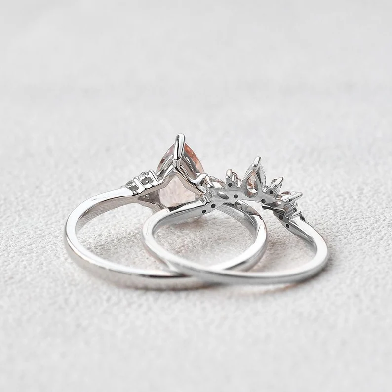 Vintage Morganite Engagement Ring